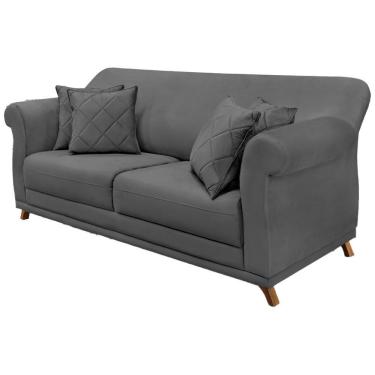 Imagem de Sofa 2 Lugares Retro Polo 180cm Com Almofada Suede 1104 Ezz 1104