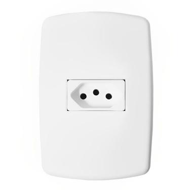 Imagem de Tomada Universal 2p+t 10a Com Placa - Dc-8100-25 - Dicompel