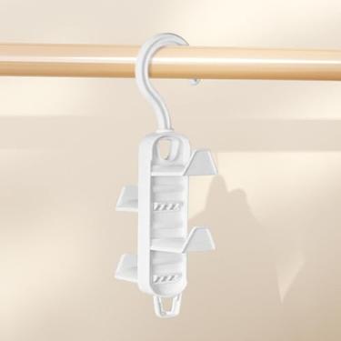 Imagem de Cabides de bolsa e chapéu para armário, ganchos 4 em 1 para organizar gravatas, cintos, cabide de saco de plástico para guardar guarda-roupas