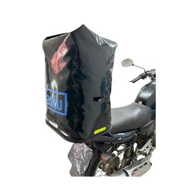 Imagem de Baú de Lona Moto 50L Impermeável para Delivery e Entregadores – Flexível Universal Resistente | Baslu