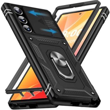 Imagem de Giyer Capa protetora para Samsung Galaxy S23 Ultra com protetor de tela, à prova de choque, à prova de quedas, resistente e resistente, suporte de anel resistente, capa protetora para Samsung S23