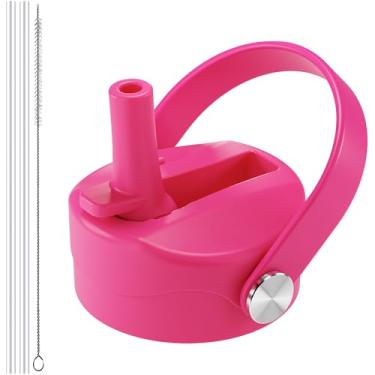 Imagem de Tampa de canudo para Hydro Flask boca larga, tampas com canudo para Hydroflask 12 16 18 20 32 boca larga de 1,134 g, tampa de canudo de substituição para Hydroflask, tampa de garrafa esportiva