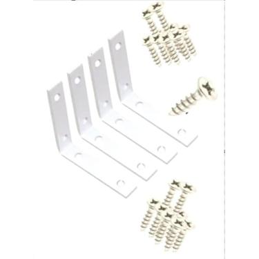 Imagem de Cantoneira com Parafuso, Branco, 30 mm, 4 unidades