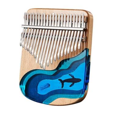 Imagem de Piano de polegar kalimba instrumento musical de piano de dedo iniciante kalimba profissional(Whale)