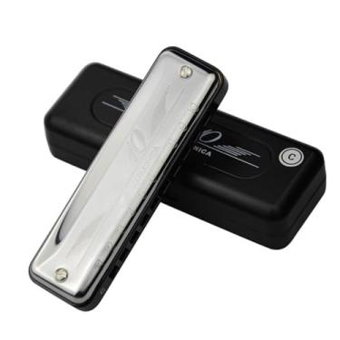 Imagem de Gaita Profissional 10 Blues C Harmonica Escala Completa Tocando Instrumento Musical Profissional