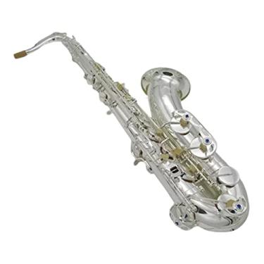 Imagem de Saxofone tenor profissional B-Tune, todo instrumento de saxofone prateado