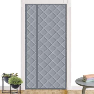 Imagem de Cobertura Térmica Para Portas De Casa - Bloqueador De Fechamento Magnético,Térmico Isolante Acústico | Para Quarto Casa Entrada Pátio Quintal Porão Sala De