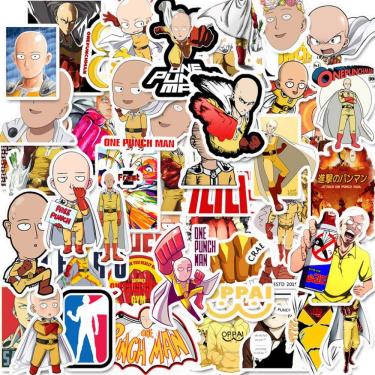 Imagem de Adesivos One Punch Man, anime, vinil impermeável, 49 unidades