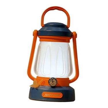 Imagem de menolana Lanterna de acampamento multifuncional LED para barraca, luz de emergência para viagens, piqueniques, sobrevivência, caminhadas e quedas de energia, Laranja