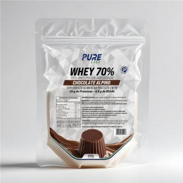 Imagem de Whey Protein Concentrado 70% 900g Pure Athletic-Unissex