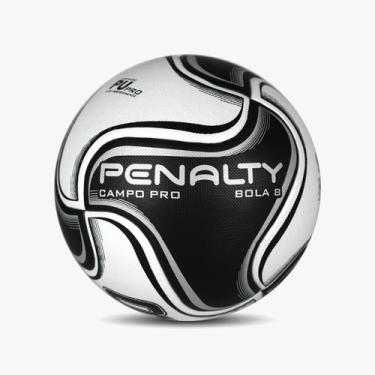 Imagem de Bola Penalty Campo 8 Pró Oficial Profissional Jogo Campo, Preto, Branc