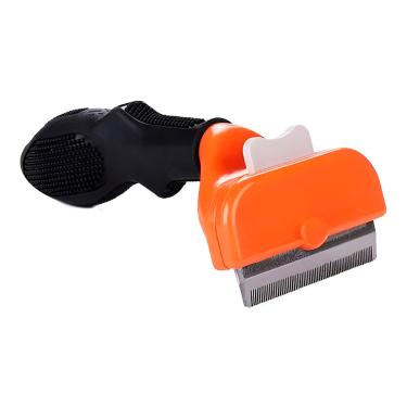 Imagem de Rasqueadeira Escova Pente Cães Porte Médio Pet Aço - Pelagem Limpinha, Brilhante e Sem Nós