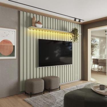 Imagem de Painel para TV até 70 polegadas French com LED Off White - Modern