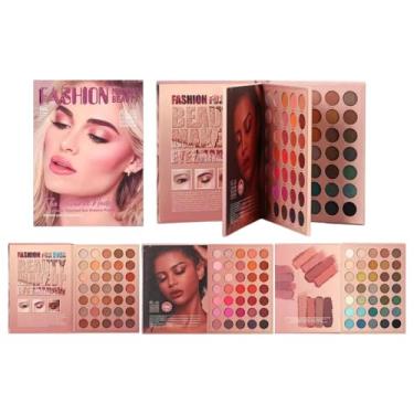 Imagem de Paleta de Maquiagem Colorida - 105 Cores Dobrável Longa Duração Resistente à Água Produtos Beleza,Paleta de Contorno e Blush | Para Mulheres, Artistas, Noivas, Casamento, Formatura, Escritórios, Festa