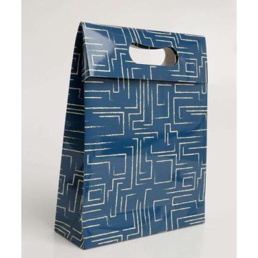 Imagem de Embalagem Presente Sacola Estampada Marisa-74110, UN, Azul