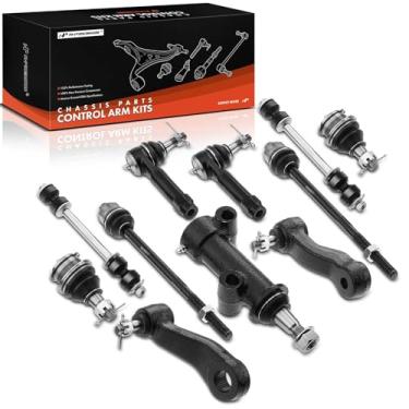 Imagem de A-Premium Conjunto de 11, barra oscilante dianteira, junta esférica inferior, extremidade da haste de direção externa interna, braço intermediário, compatível com Chevy & GMC e Cadillac - 99-07 -