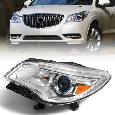Imagem de FIONE Conjunto de farol HID/Xenon não AFS compatível com Buick Enclave 2013-2017 lado esquerdo do motorista LH 84026394