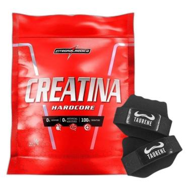 Imagem de Kit Creatina Hardcore Reload Pouch 1Kg + Luva - Integralmedica-Unissex