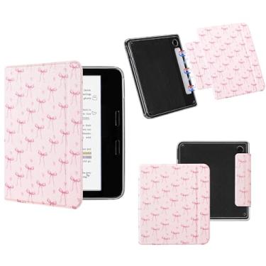 Imagem de Vane Oak Capa magnética destacável para 17.8 cm Kobo Libra Color (2024)/Kobo Libra 2 (2021), capa fina de couro PU e capa traseira de TPU ultra transparente com despertar/hibernar automaticamente