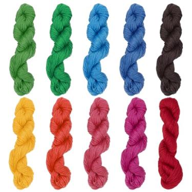 Imagem de FREEBLOSS 10 fios de algodão Sashiko 10 x 50 m (55 jardas) fio dental Sashiko para estofamento de costura manual suprimentos de bordado