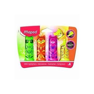 Imagem de Marca Texto Fluorescente Mini Amigos - Pacote com 4 Cores - Maped