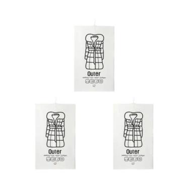 Imagem de Sacos De Armazenamento a Vácuo Reutilizáveis 1-5PCS Para Compressão De