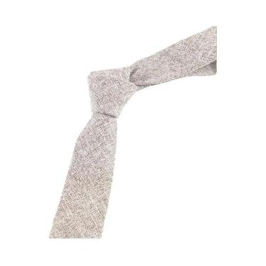 Imagem de Gravata Masculina Slim De 6cm 100% Algodão Feita À Mão Alta Qualidade 