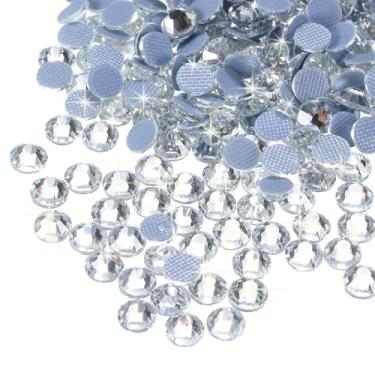 Imagem de Generic 1440 peças de pedras preciosas de cristal de strass Hotfix para artesanato roupas DIY decoração (SS12 3,2 mm, branco)