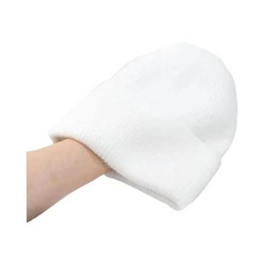 Imagem de Chapéu Feminino de Malha com Pele de Coelho - Quentinho para o Inverno