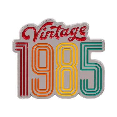 Imagem de Broche De Esmalte Vintage 1985 Com Tema De Música E TV, Pin De Lapela 