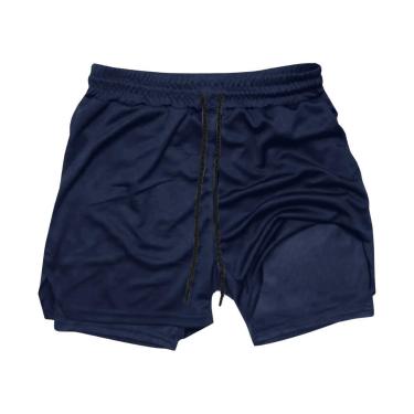 Imagem de Short Térmico 2 Em 1 Para Corrida, Academia, Esportes Masculino-Masculino