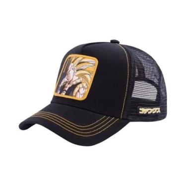 Imagem de Boné De Malha Ajustável Masculino Com Bordado Dragon Ball Buu Goku, Es