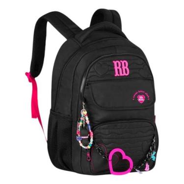 Imagem de Mochila Escolar Rebecca Bonbon Rb Juvenil Oficial Clio Style, PRETO, U