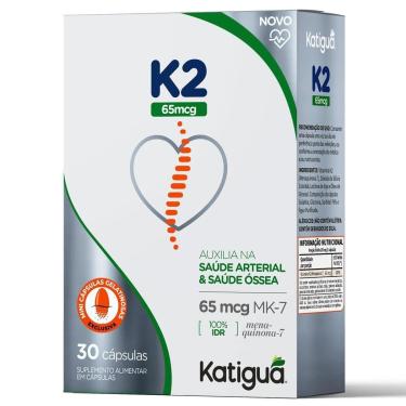 Imagem de Vitamina K2 65mcg - 30 Cáspulas Gelatinosas - Katiguá-Unissex