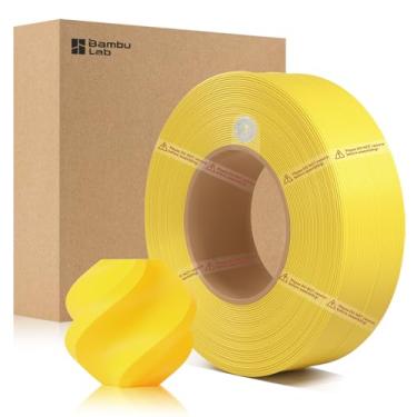Imagem de ENOMAKER Bamboo Lab Refil de filamento básico PLA amarelo 10400 1,75 mm, filamento de impressora 3D com RFID para AMS, fácil de imprimir e para iniciantes, acabamento suave, consumíveis de impressão