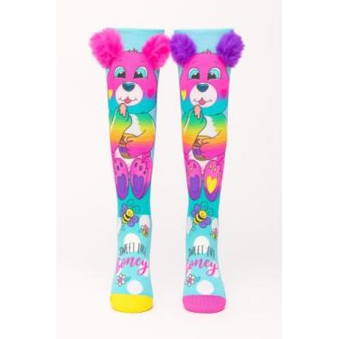 Imagem de Meia Maluca 3d Adulto E Infantil Divertida Cano Alto Colorida - BBH, U