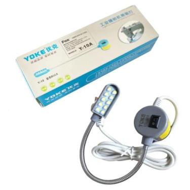 Imagem de Luminaria 10 Leds Articulada Com Imã Para Máquina de Costura - YOKE