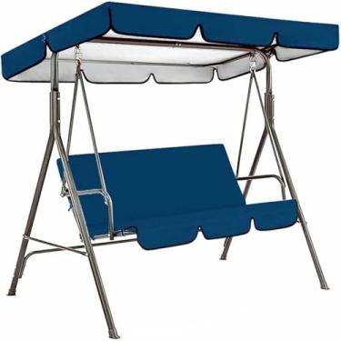 Imagem de Conjunto de capa de substituição para balanço - Capa impermeável com proteção UV para balanço de jardim, rede ou cadeira de balanço. Capa de substituição durável para assento de balanço externo.