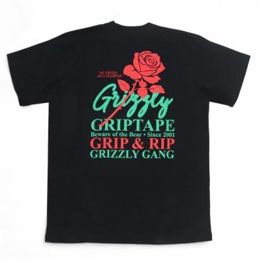 Imagem de Camiseta Grizzly Fresh Flowers - Preto-Masculino