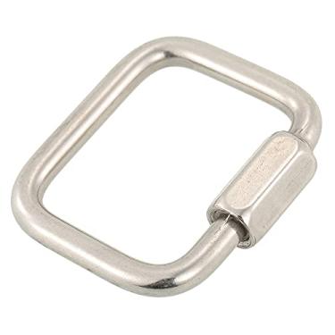 Imagem de Caranhço de Bloqueio com Ligação Rápida Aço Inoxidável Gancho Suspensão para Parapente Asa Delta Camping Trekking Alta Resistência Resistente ao Desgaste Trava Parafuso Segura Auxiliar Conexão