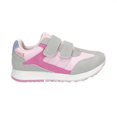 Imagem de Tênis Casual Infantil Klin Walk Mini Cinza E Rosa, Gelo, Rosa, Azul, 2