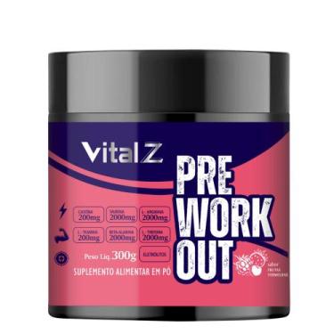 Imagem de Pré Treino Ultra Concentrado Vital Z Pre Work Out 300g  2000mg BetaAla
