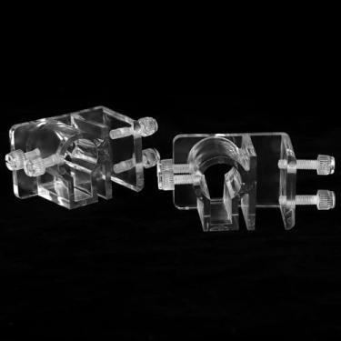Imagem de Naroote Clipe de Fixação de Mangueira de Aquário Acrílico Durável e Seguro para Suporte de Tubulação de água de Tanque de Peixes 2 Peças para Braçadeira de Tubo de 12-16mm para Aquaristas