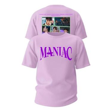 Imagem de Camiseta Algodao Skz Stray Kids Maniac Album Grupo Kpop MV - Abstract 