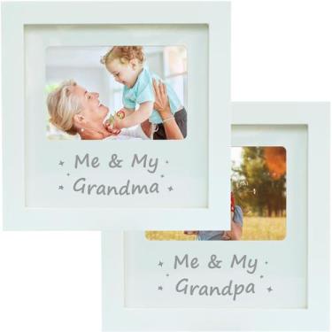 Imagem de Conjunto de porta-retratos HAMUIERS Grandma & Grandpa de 2 21x21cm