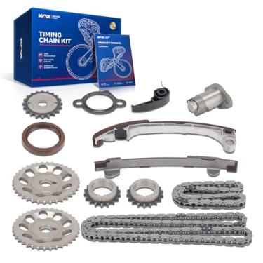 Imagem de KAX Kit de corrente de distribuição do motor com roda dentada para Toyota Camry 2002-2009, RAV4 2001-2008, Matrix 2009, Highlander 2001-2007, Solara 2002-2008, Corolla 2009-2010 2.4L 2.0L, OE# BT5527