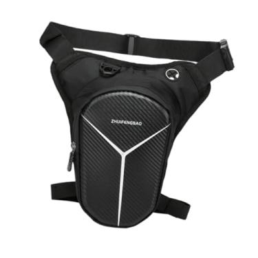 Imagem de YIJU Bolsa de perna para motocicleta, bolsa de coxa com vários bolsos, pochete utilitária, de perna para ciclismo, camping e atividades ao ar livre, D