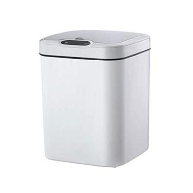 Imagem de KEG801302 Caixote do lixo 15l sensor inteligente com tampa grande capacidade quarto sala de estar lata de lixo cozinha banheiro grande cesto de lixo escritório escritório cesto de lixo lixo cozinha