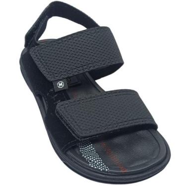 Imagem de Sandália Molekinho Infantil com Camurça - Conforto e Estilo, Preto, 32