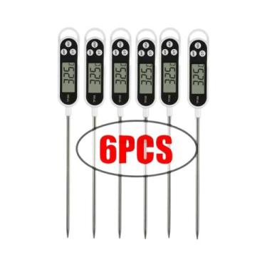 Imagem de Termômetro Digital De Cozinha Em Aço Inoxidável Para Cozinhar, Churras